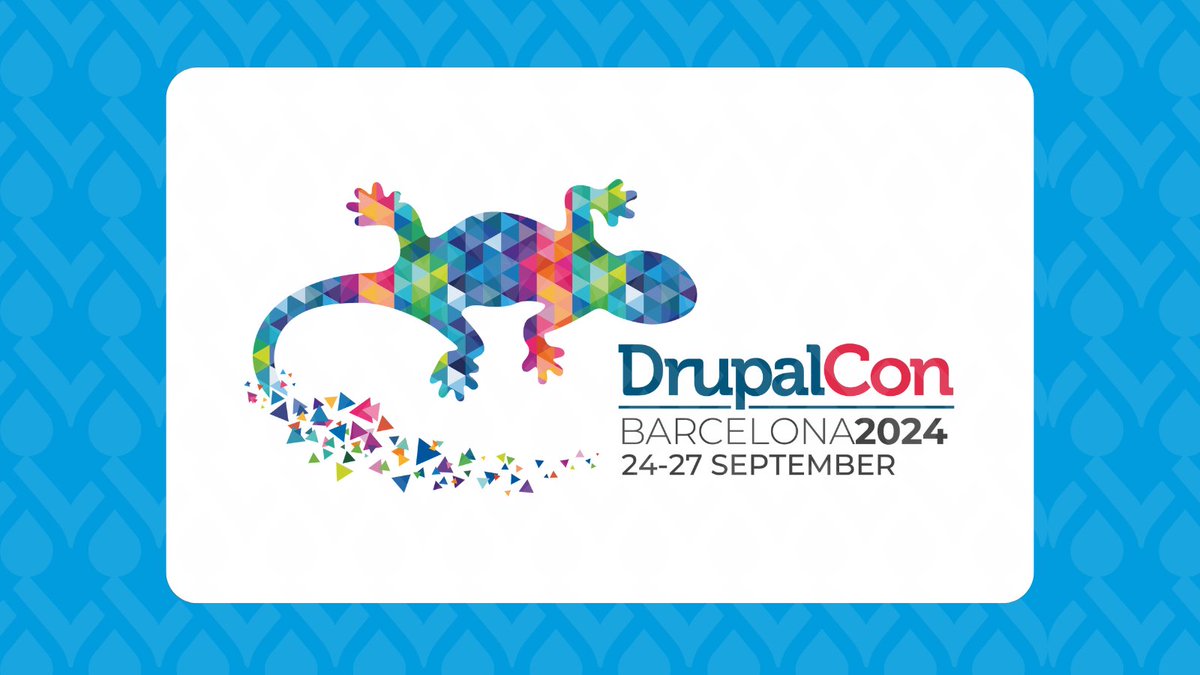 drupal's tweet image. #DrupalConBarcelona 2024 is coming up in less than two weeks from 24-27 September, and it&apos;s not too late to register! 

View the session schedule, tracks, and more at events.drupal.org/barcelona2024

#DrupalCon #Drupal