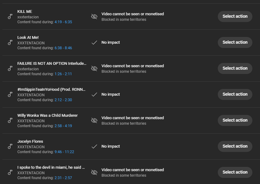 fruishere123's tweet photo. honestly dissapointed cause i got around a 4 hour stream taken down cause of a few songs that ppl took down from a 14 year olds stream @YouTube @KreekCraft https://t.co/KSh1F5weTe