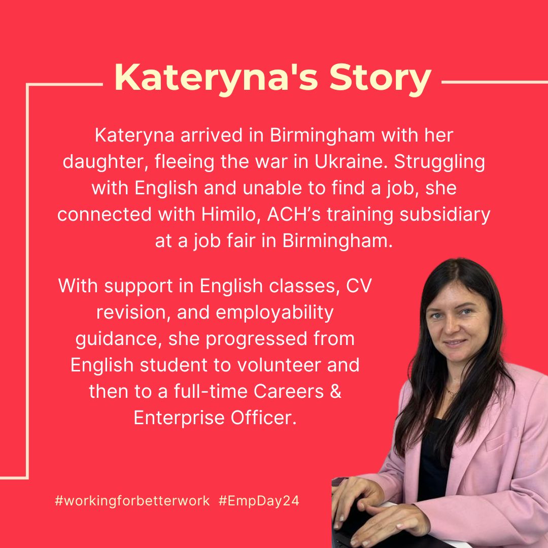 ACHintegrates's tweet image. Happy Employability Day! We’re spotlighting Himilo, ACH&apos;s training arm. For the past 10 years, Himilo has been helping refugees &amp;amp; migrants unlock their full potential &amp;amp; meet the evolving demands of the job market. #EmpDay24 #WorkingForBetterWork READ HERE ach.org.uk/news-and-featu…