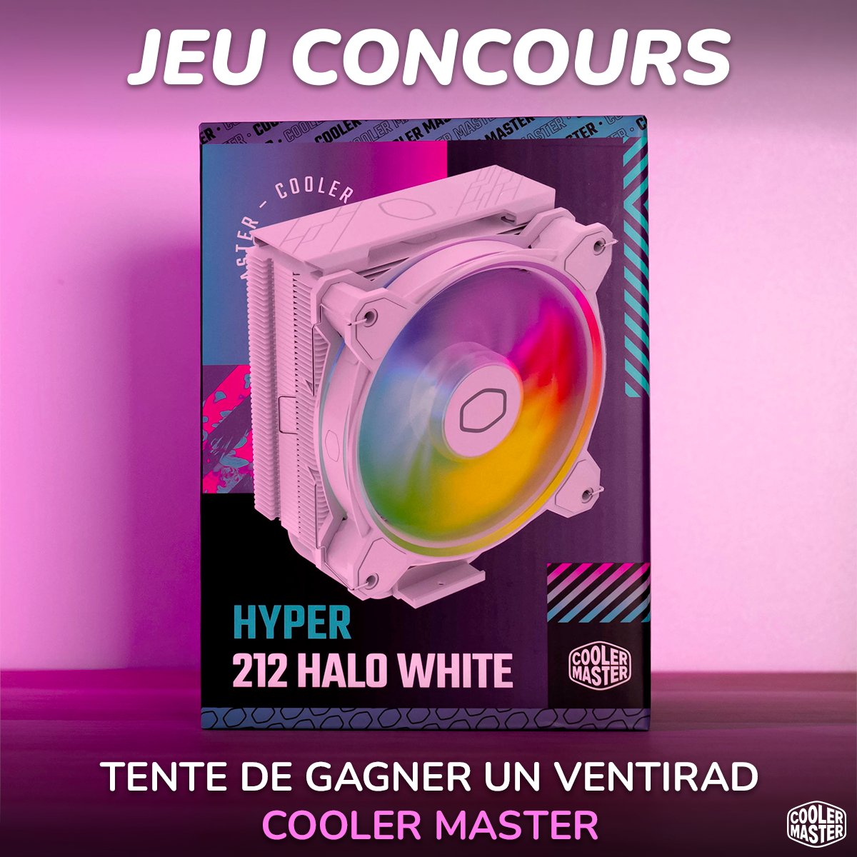 💥 JEU CONCOURS 💥 

À gagner un ventirad <a href="/coolermasterfr/">Cooler Master France</a> HYPER 212 HALO WHITE ! 🔥

Pour participer :
- Follow <a href="/grosbill_com/">Grosbill</a> &amp; <a href="/coolermasterfr/">Cooler Master France</a> 
- RT la publication

📅 TAS : 23/09 

Règlement : shorturl.at/Wiz5u

🚨 Seul notre compte contactera le/la gagnant(e). 🚨