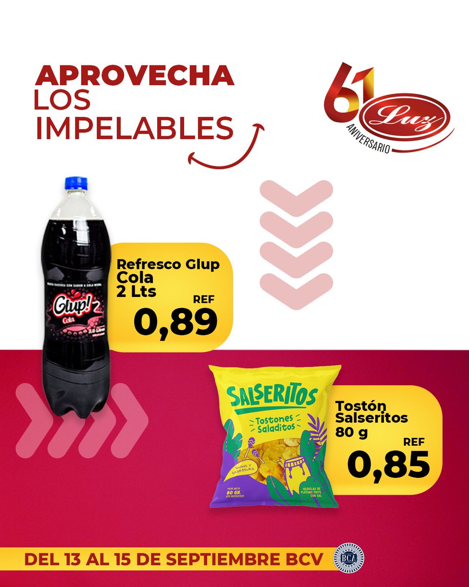 mercadosluzca's tweet photo. ¡Descuentos increíbles te esperan😎!

Visítanos y aprovecha los #IMPELABLES en nuestras sucursales del 13 al 15 de septiembre de 2024.

#Automercadosluz #Septiembre2024 #descuentos #promos https://t.co/UtDVZJ0IFI