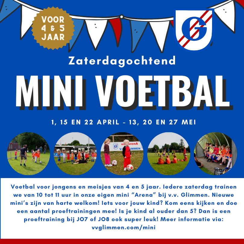 Mini voetbal voor jongen en meisjes van 4 en 5 jaar dlvr.it/TDBVrK