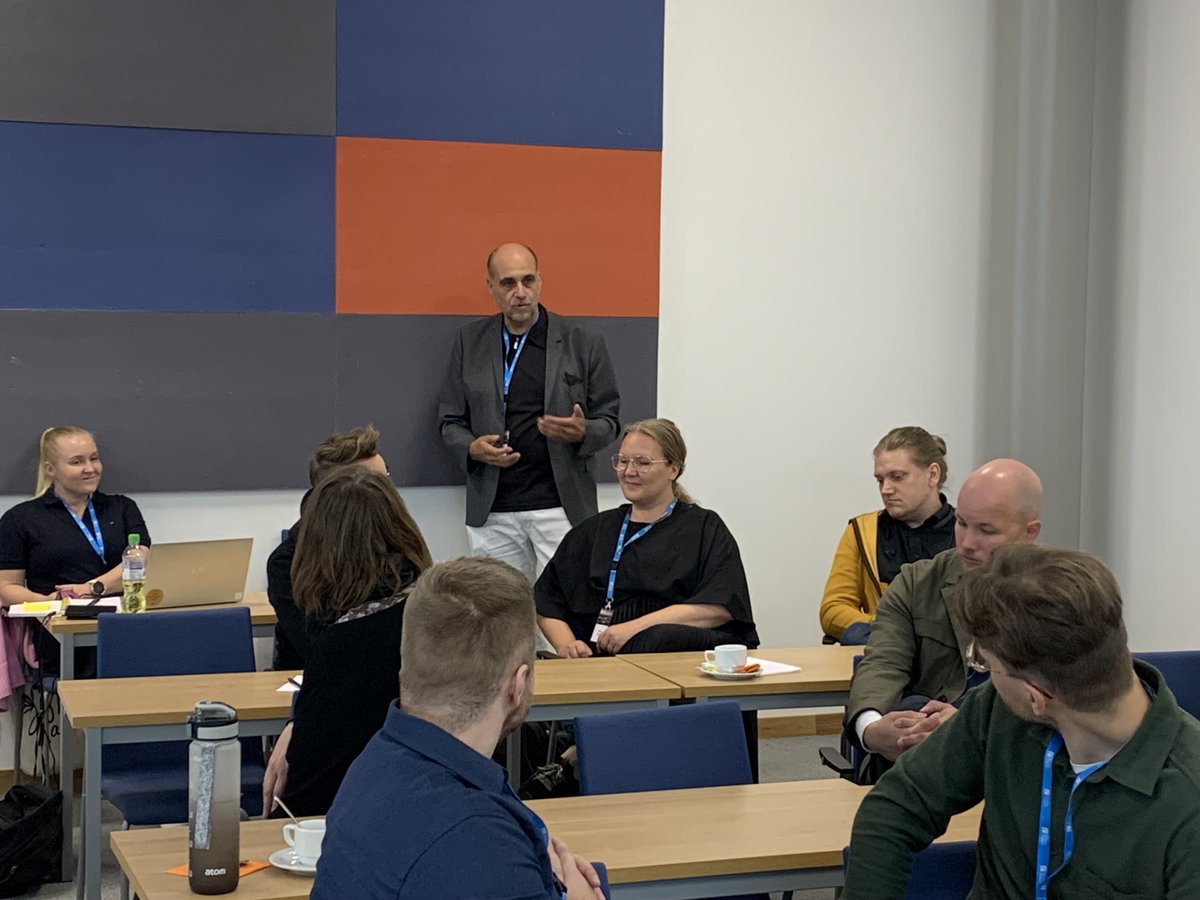Today we started something that is a well rehearsed cooperation activity but with a new twist. Now a group of specialists at SeAMK form multidisciplinary teams to create ideas for future development projects with Prima Power, where our joint Innovation Camp was kicked off.