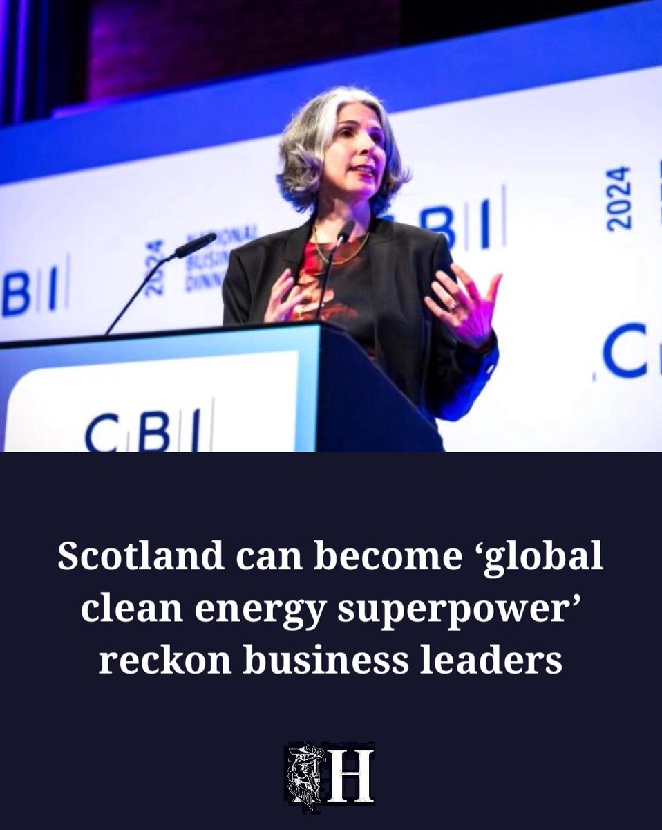 CBI chief executive Rain Newton-Smith said Scotland’s natural resources are the envy of the world and could provide a 'golden ticket for UK growth'

heraldscotland.com/news/24578891.…

<a href="/MarkWHerald/">Mark williamson Herald</a>