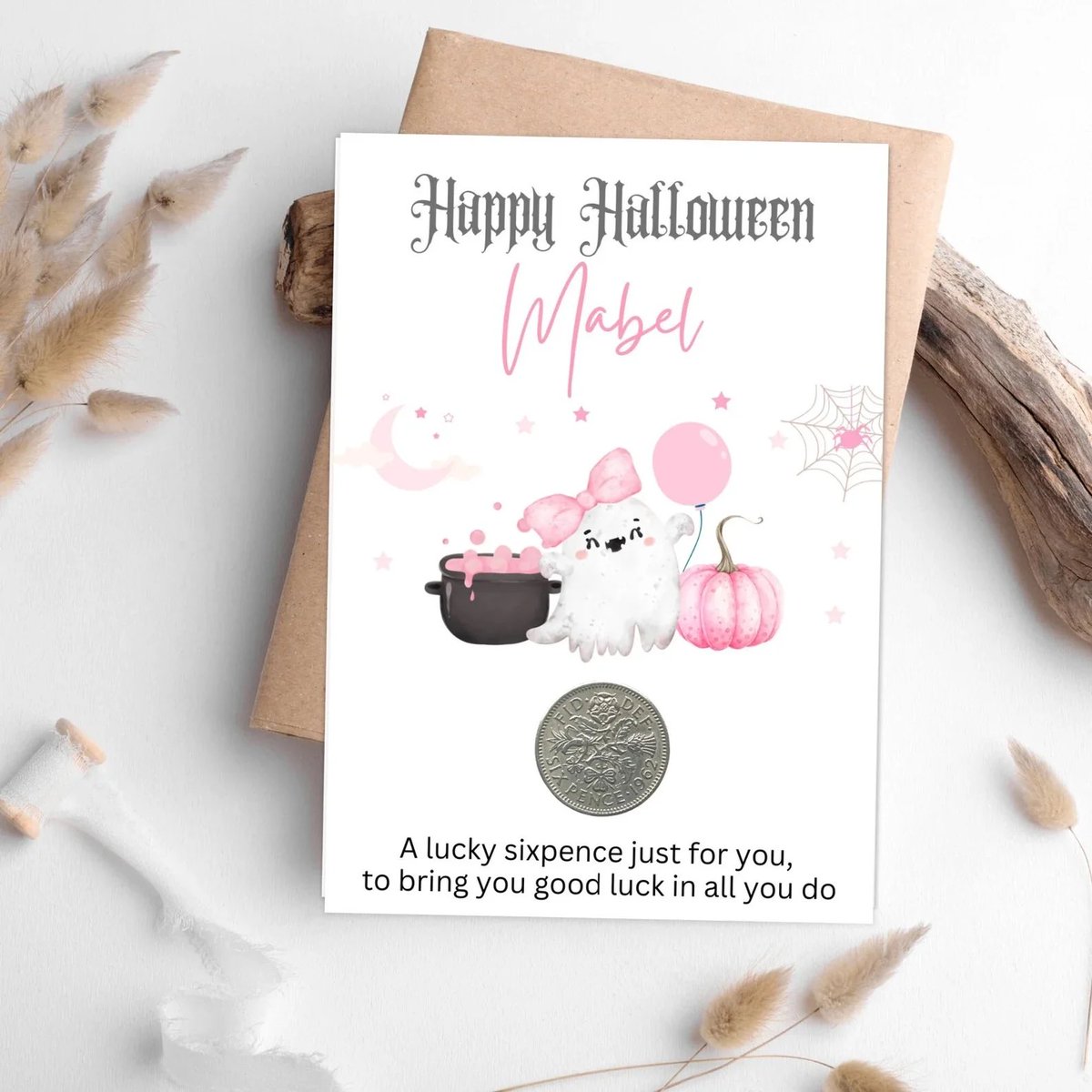 These super sweet personalised Halloween keepsakes are now available 👻🎃🩷 tansybel.com/products/perso…