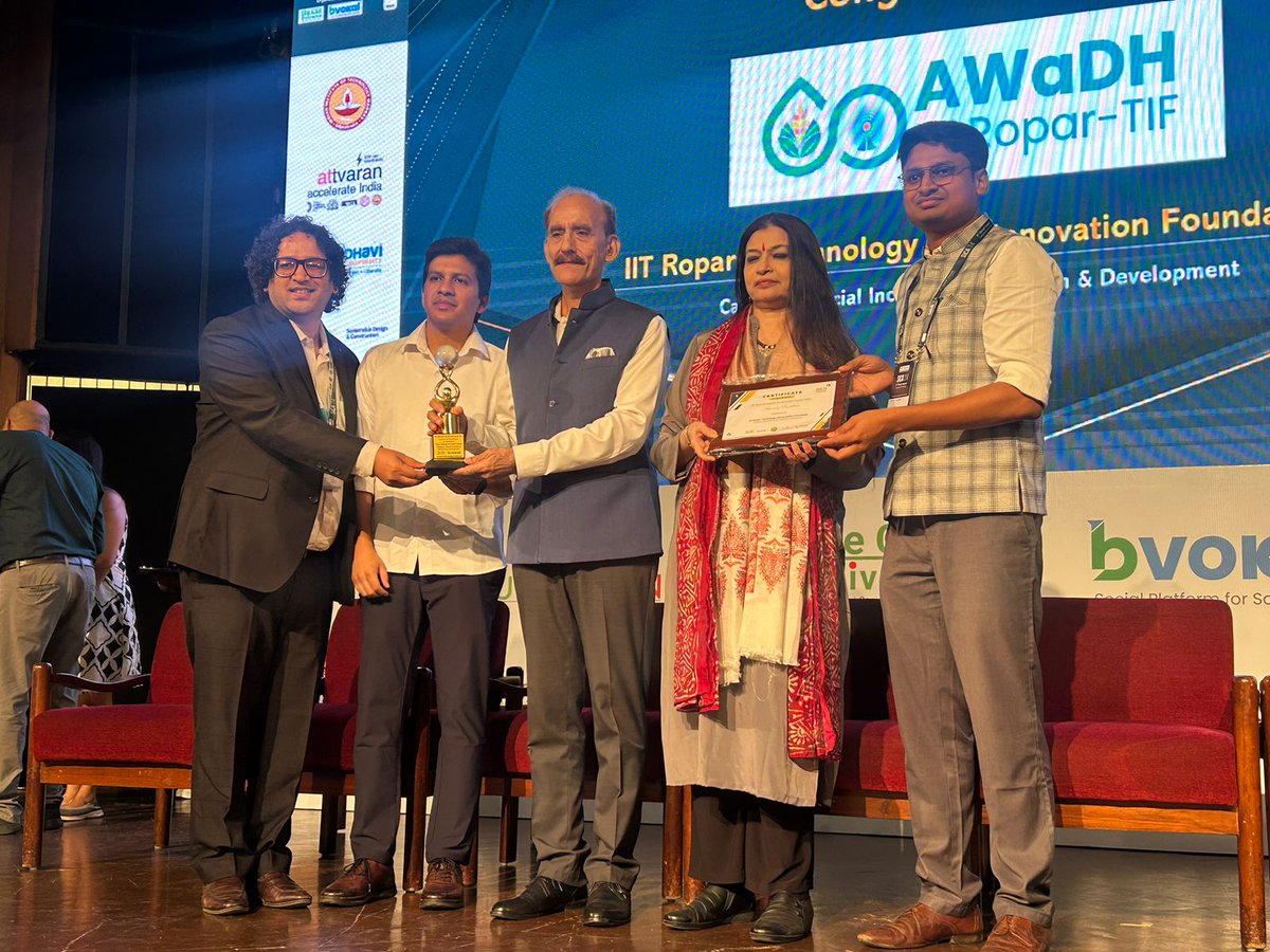 iitrpr's tweet image. IIT Ropar Technology &amp;amp; Innovation Foundation won two awards at #SICA2024 for Incubators or R&amp;amp;D and Skill Development &amp;amp; Livelihood! Huge thanks to the jury, partners, and the #AWaDH team for driving #socialimpact through #innovation and #skilldevelopment.