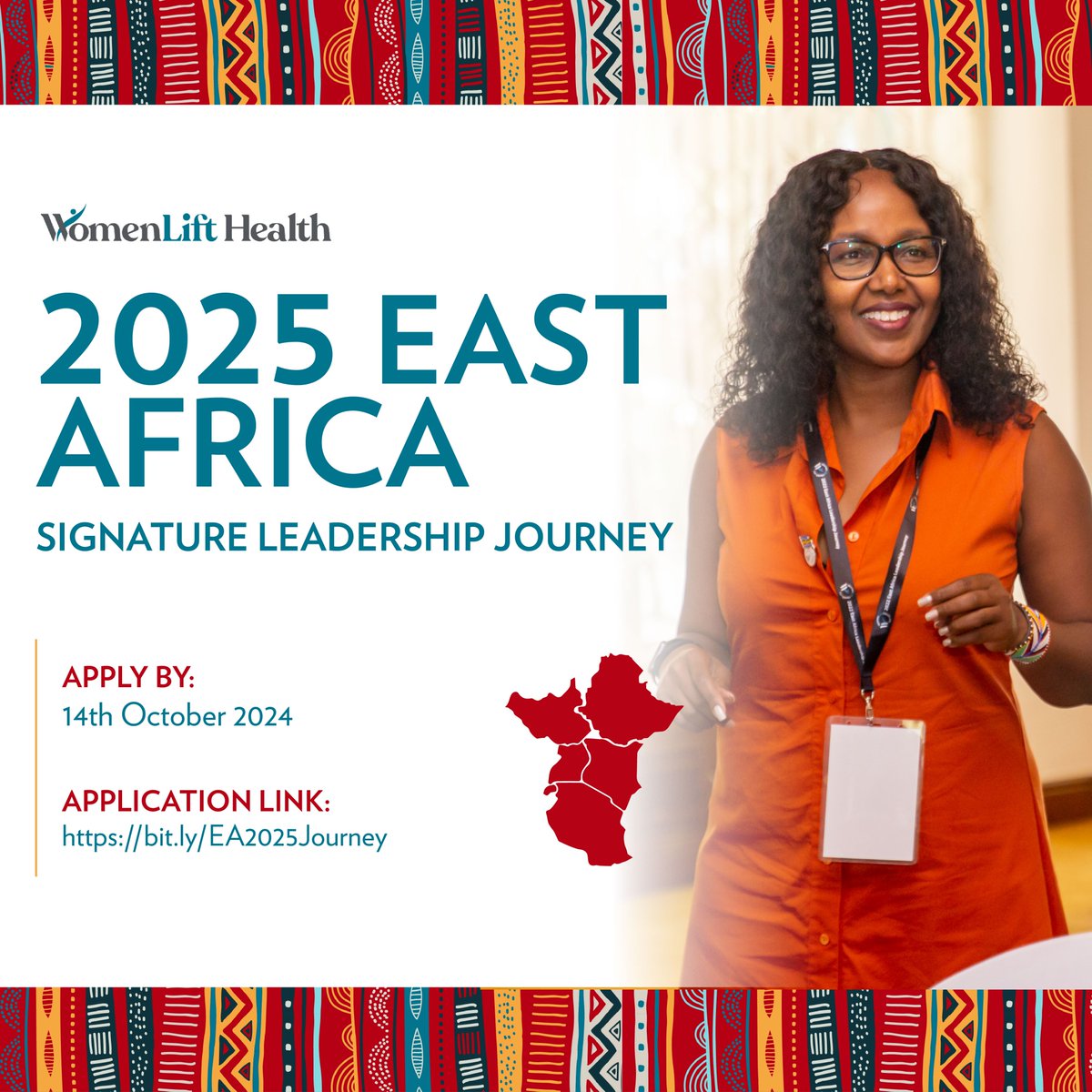 Are you a woman leader in public and global health living and working in East Africa (Kenya, Uganda, Rwanda, Tanzania, South Sudan, &amp; Ethiopia 🇪🇹)? We've launched the call for applications for the 2025 East Africa Signature Leadership Journey.

Apply here: womenlifthealth.org/east-africa-le…
