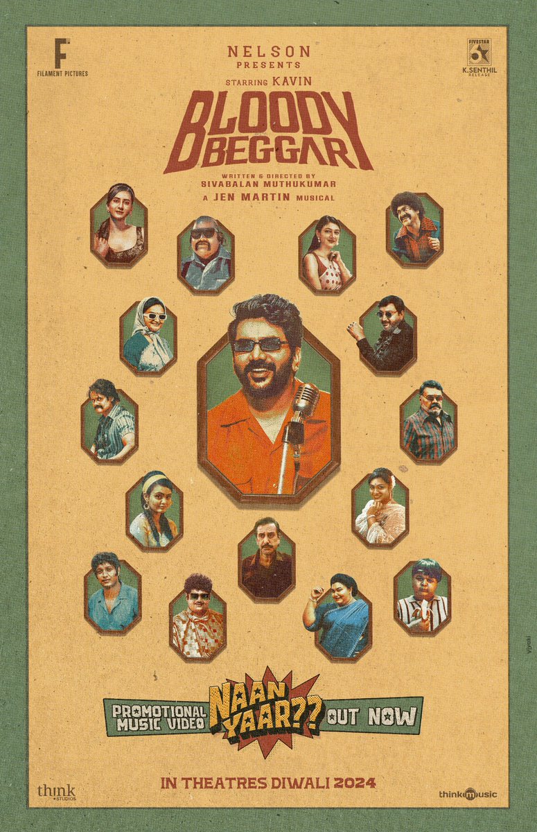 Retro is the New Modern 🥂🤍

Dive into the World of #BloodyBeggar with #NaanYaar 🎹

Watch Music Video Now ▶ youtu.be/bOdMCNrsdFs

A <a href="/JenMartinmusic/">Jen Martin</a> jazz 🪩
A <a href="/iamSandy_Off/">SANDY</a> master 80s vibe 🔥

#BloodyBeggarFromDiwali 💥 
<a href="/Nelsondilpkumar/">Nelson Dilipkumar</a> <a href="/Kavin_m_0431/">Kavin</a> <a href="/afilmbysb/">Sivabalan Muthukumar</a>