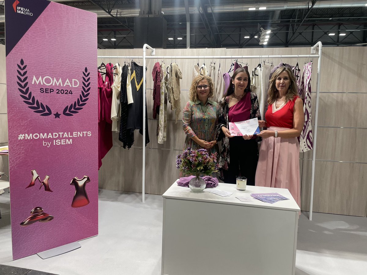 MOMAD Madrid (@momadmadrid) on Twitter photo ¡En #MOMAD24 ha tenido lugar la entrega de los diplomas #MOMADTalents by @isemfbs! 🥇
Los reconocimientos se han entregado a Omareta Brand y Spinoza Brand.
¡Enhorabuena! 👏
📍 Stand 8F08, pabellón 8, <a href="/IFEMA/">IFEMA MADRID</a> MADRID
📅 Hasta el 15 de septiembre ¡En #MOMAD24 ha tenido lugar la entrega de los diplomas #MOMADTalents by @isemfbs! 🥇
Los reconocimientos se han entregado a Omareta Brand y Spinoza Brand.
¡Enhorabuena! 👏
📍 Stand 8F08, pabellón 8, <a href="/IFEMA/">IFEMA MADRID</a> MADRID
📅 Hasta el 15 de septiembre
