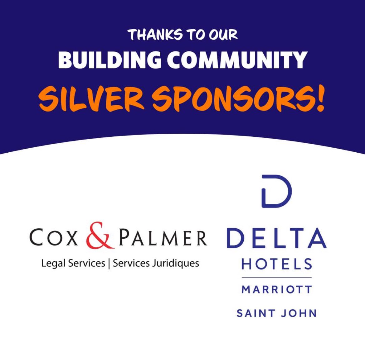 📢 Silver Sponsor Highlights: We’re honored to have Cox &amp; Palmer &amp; Delta Hotels by Marriott Saint John as Silver Sponsors for our Building Community event! Their support strengthens our mission at L’Arche Saint John. Learn more: coxandpalmerlaw.com | marriott.com/YSJDB