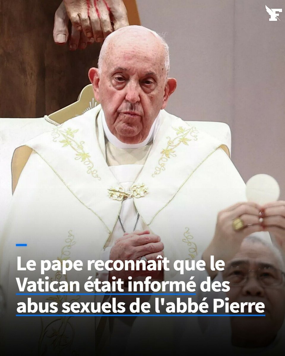 Le_Figaro's tweet photo. François a indiqué ce vendredi que le Vatican avait eu connaissance de ces informations au plus tard après la mort de l'abbé Pierre en 2007.
→ https://t.co/yPZCcmAWIi https://t.co/VRuiDDw5Hz
