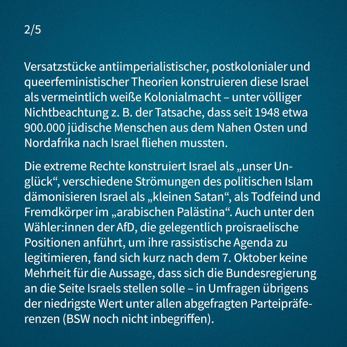 NRW-weite Antifademonstration gegen Antisemitismus am 6.10. in Köln: "Ein Jahr nach dem 7.10. – Antifa heißt Israelsolidarität" 

SAVE THE DATE! Ort und Uhrzeit sowie weitere Informationen werden in Kürze bekannt gegeben.

#gegenjedenantisemitismus #solidarität #israel #koeln