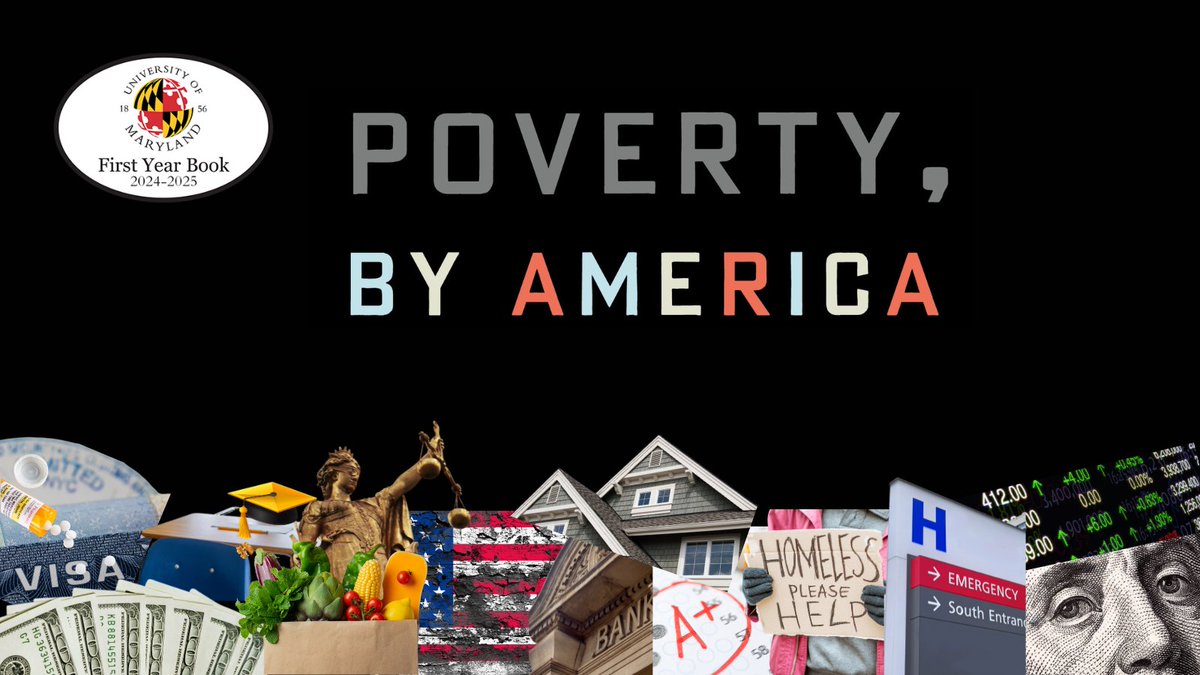 How does poverty affect us all?  Grab your copy of the First Year Book 📚 and learn more at fyb.umd.edu #fyb2024 🐢