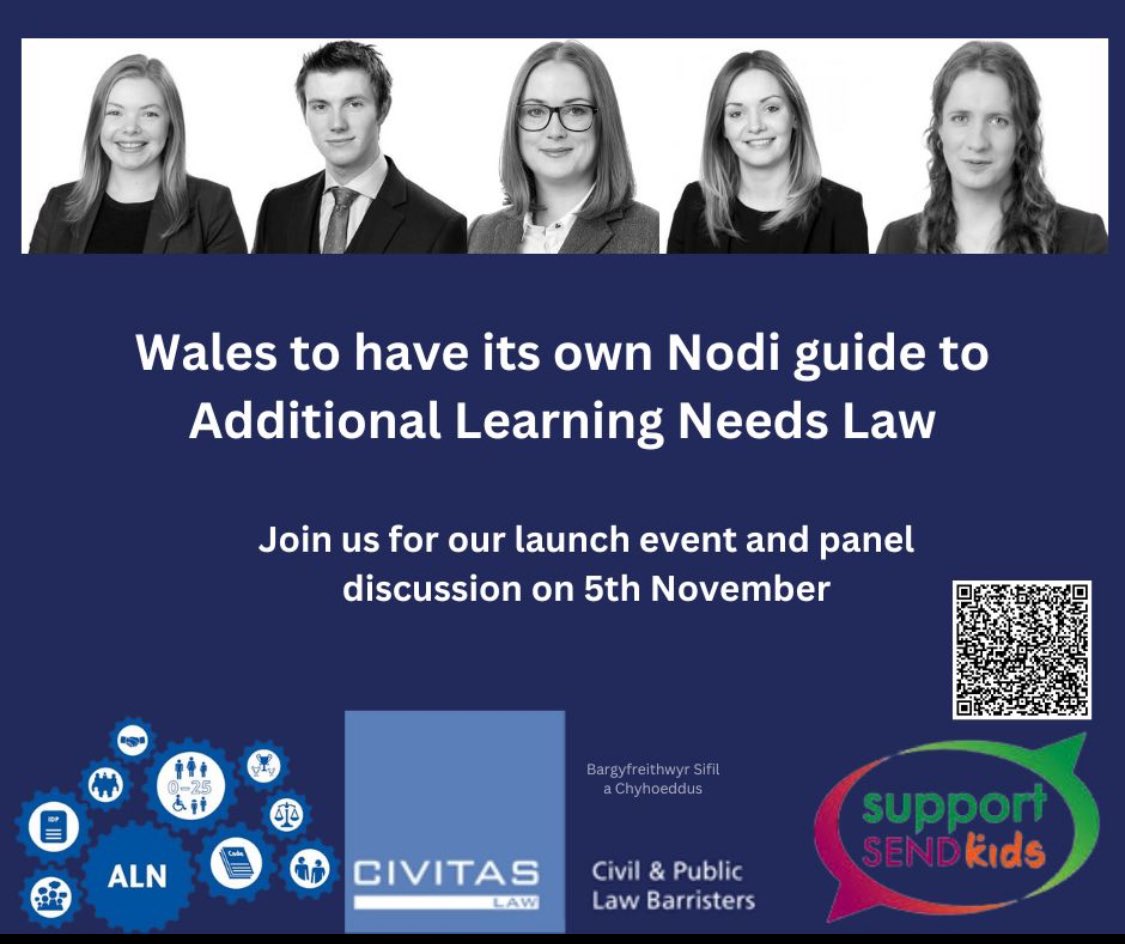 Proud to announce that we are publishing the first comprehensive guide to Additional Learning Needs Law in Wales #aln #sen #welshlaw #additionallearningneeds #education #educationlaw #probono #accesstojustice