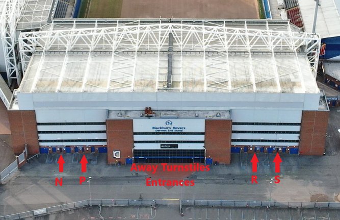 RoversPolice's tweet photo. @BristolCity @ASPoliceBCFC @BristolCitySLO When @BristolCity fans arrive at the 🏟️ you are in the Darwen End Lower Tier and will enter via turnstiles P.

When inside both 🍺 &amp; 🍔 are available to purchase.

@ASPoliceBCFC @BristolCitySLO @BristolCitySCT https://t.co/bRuZNcOoP7