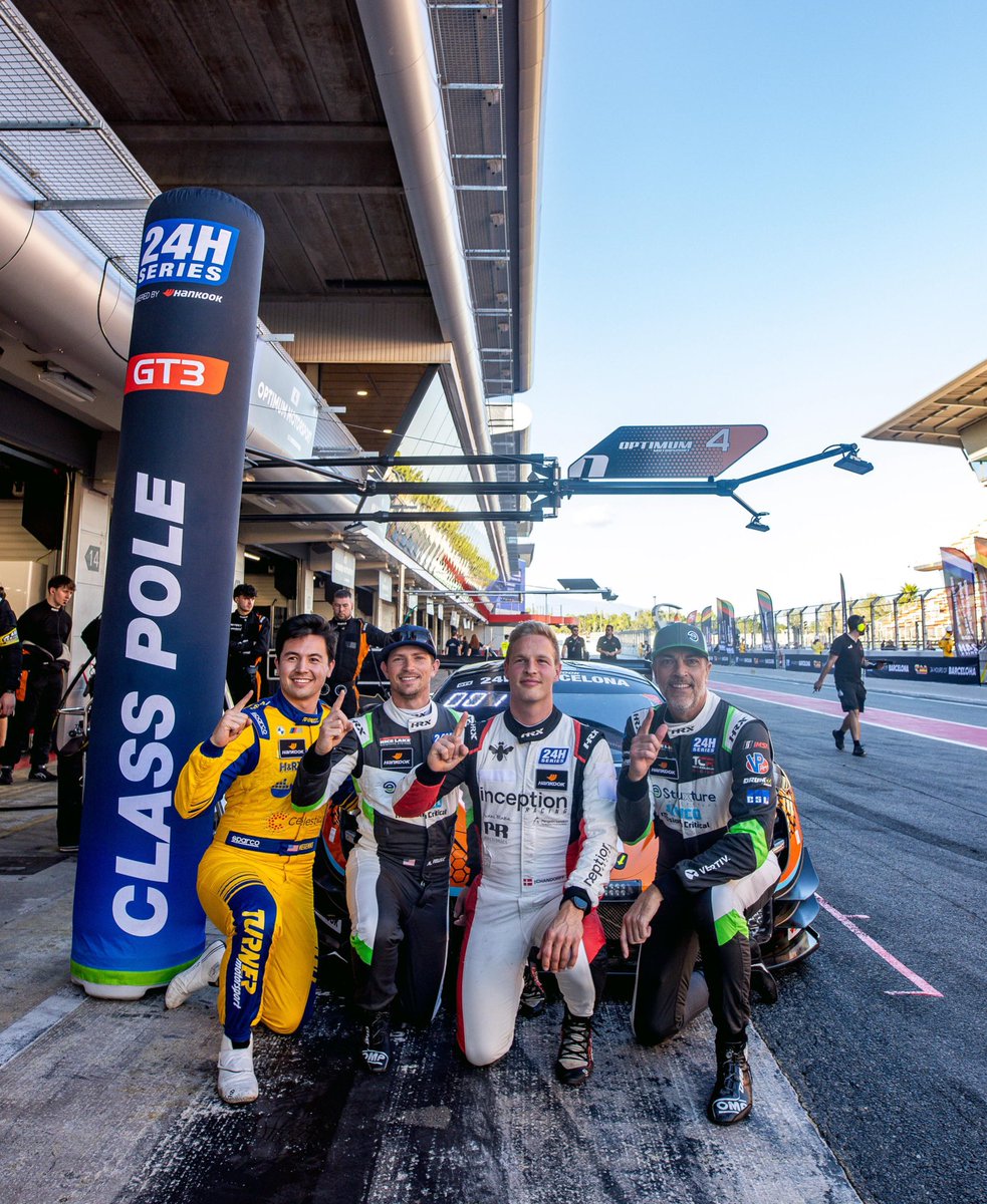 Optimum Motorsport (@optimummsport) on Twitter photo POLE POSITION FOR THIS WEEKEND’S 24H BARCELONA 🇪🇸🙌
A superb effort from the crew will see our #4 McLaren lead the 36-car grid for the start of the 25th edition of the Hankook 24H Barcelona.
#OptimumMotorsport | <a href="/24HSERIES/">24H SERIES</a> POLE POSITION FOR THIS WEEKEND’S 24H BARCELONA 🇪🇸🙌
A superb effort from the crew will see our #4 McLaren lead the 36-car grid for the start of the 25th edition of the Hankook 24H Barcelona.
#OptimumMotorsport | <a href="/24HSERIES/">24H SERIES</a>