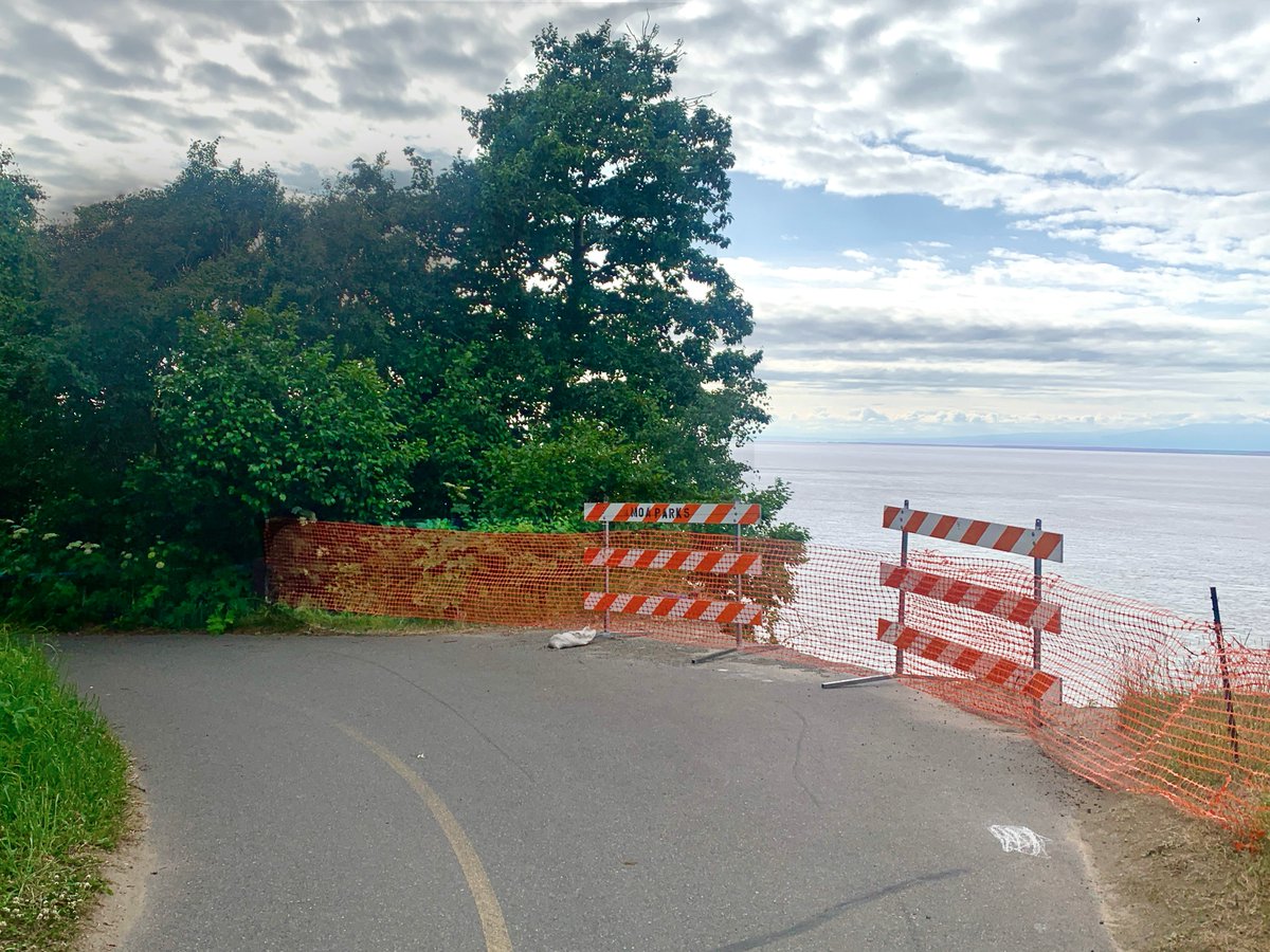 I will miss this Looney Tunes turn on the bike trail.