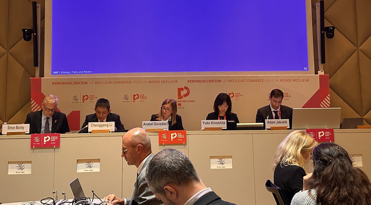 EleSall's tweet image. From #trade &amp;amp; #investment facilitation to #BRICS, #green industrial policy &amp;amp; many more - what insightful discussions and food for thought 💡 at the #WTOPublicForum this year! 

#WTOPublicForum2024