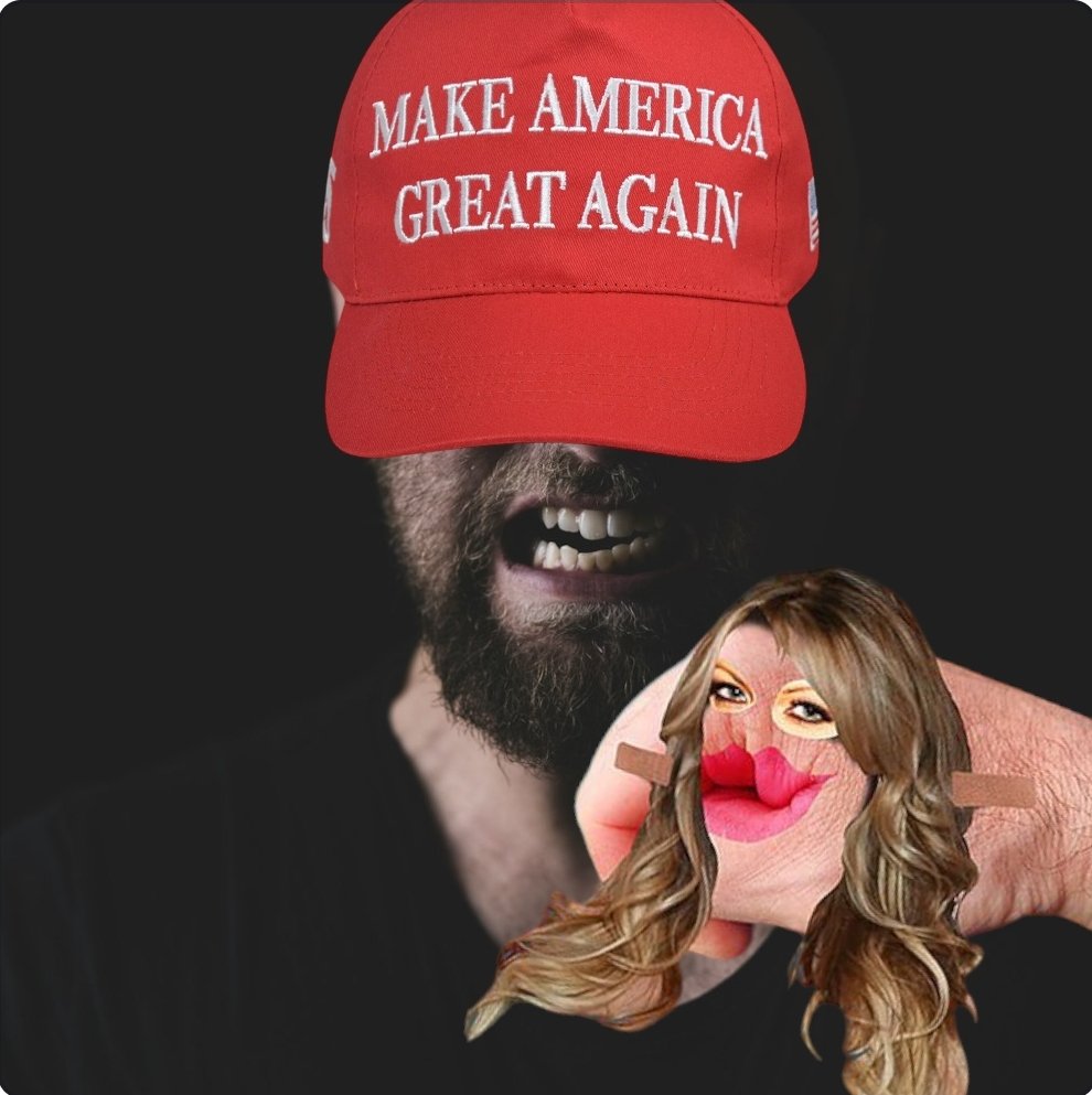 A big hat for a little brain. Classic MAGA simps