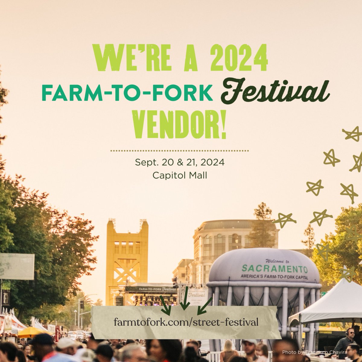 Exciting news! <a href="/Xfinity/">Xfinity</a> will be at <a href="/VisitSacramento/">Visit Sacramento</a>'s #FarmToForkFestival! 🎉 Come check out our booth and enjoy the harvest season’s most anticipated event. For more info, visit farmtofork.com <a href="/SacFarm2Fork/">Farm-to-Fork Capital</a>

📸: Francisco Chavira