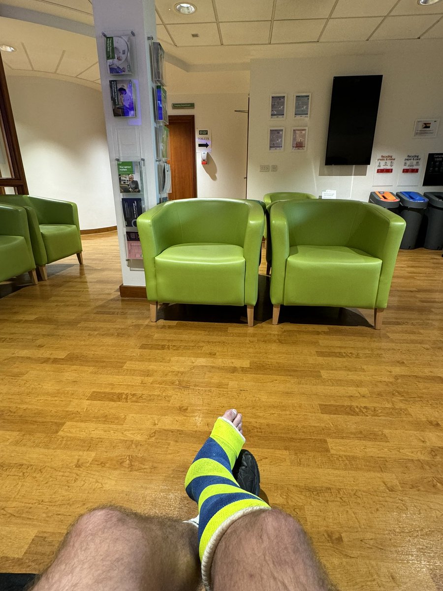Injury Update - Following 7 individual visits to 4 different hospitals, having 12 X-Rays &amp; 2 MRI’s I now know the outcome. 

Broken Fib &amp; Fracture of the Heel
Displaced Ankle Joint
Torn - Anterior talo-fibular, Calcaneo-fibular &amp; Posterior talo-fibular ligament
Partially Torn