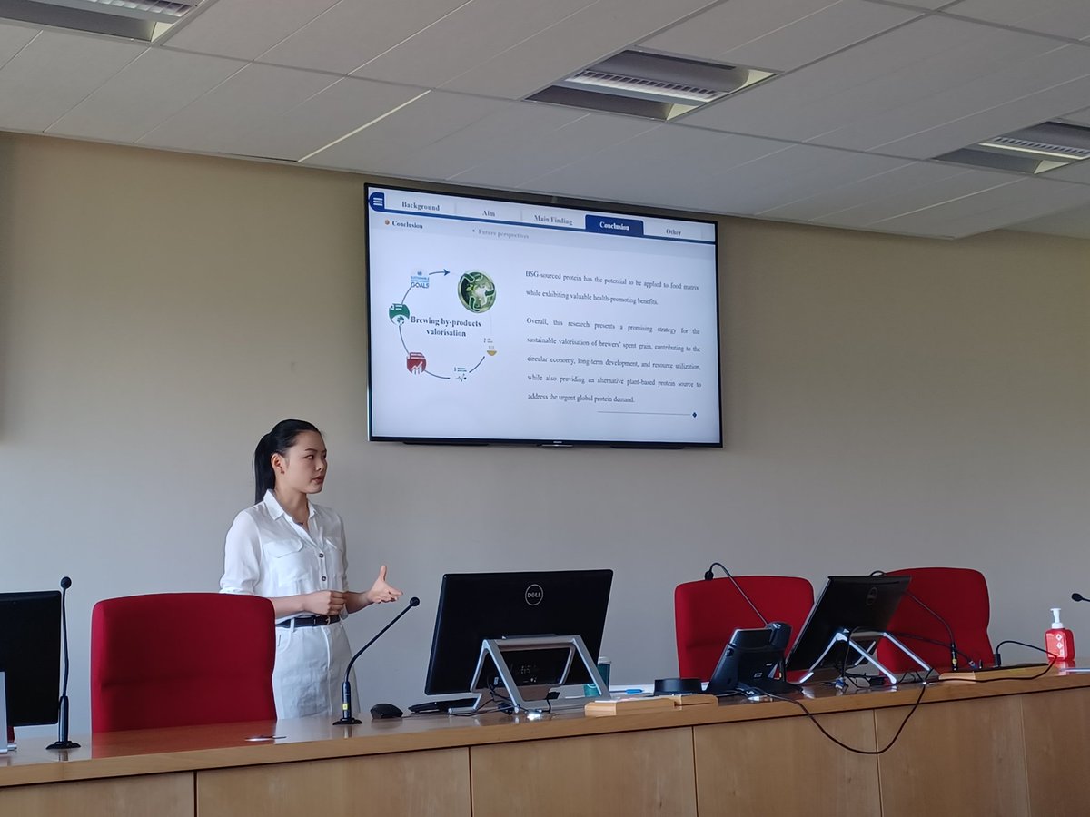 Congratulations, Dr. Jiao Zhang and supervisors on the successful defence of her PhD thesis, "Development of functional food products from byproducts from the brewing industry". Extern: Dr Maria Cermeño, Poseidona. Intern: Dr Damien Brady. Best wishes Jiao! #LoveIrishResearch