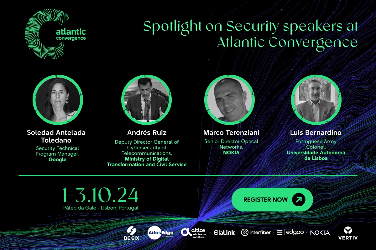 Next week in Lisbon, Portugal, we're excited to be sponsoring #AtlanticConvergence. It's going to have such a global footprint with a great mix of content on security, #digitalinfrastructure, and future-proofing. Will we see you there? atlantic-convergence.net