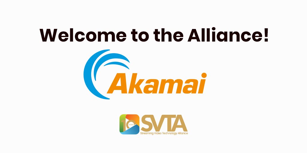 SVTA (@thesvta) on Twitter photo We’re very excited to welcome <a href="/Akamai/">Akamai Technologies</a> to the SVTA! This #contentdelivery innovator and <a href="/DASH_IF/">DASH Industry Forum</a> co-founder brings deep experience and expertise to our work of making #streaming video better.
Read more about Akamai’s long history of #streamingtech #innovation and standardization We’re very excited to welcome <a href="/Akamai/">Akamai Technologies</a> to the SVTA! This #contentdelivery innovator and <a href="/DASH_IF/">DASH Industry Forum</a> co-founder brings deep experience and expertise to our work of making #streaming video better.
Read more about Akamai’s long history of #streamingtech #innovation and standardization