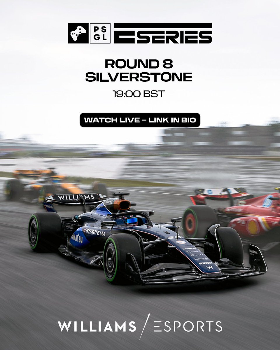 Will it be 🌞 or ⛈️ tonight at Silverstone for <a href="/RubenP_F1/">Rubén Pedreño</a> &amp; <a href="/IkerBaenaa/">Iker Baena</a>?

#WeAreWilliams | #PSGLxEseries
