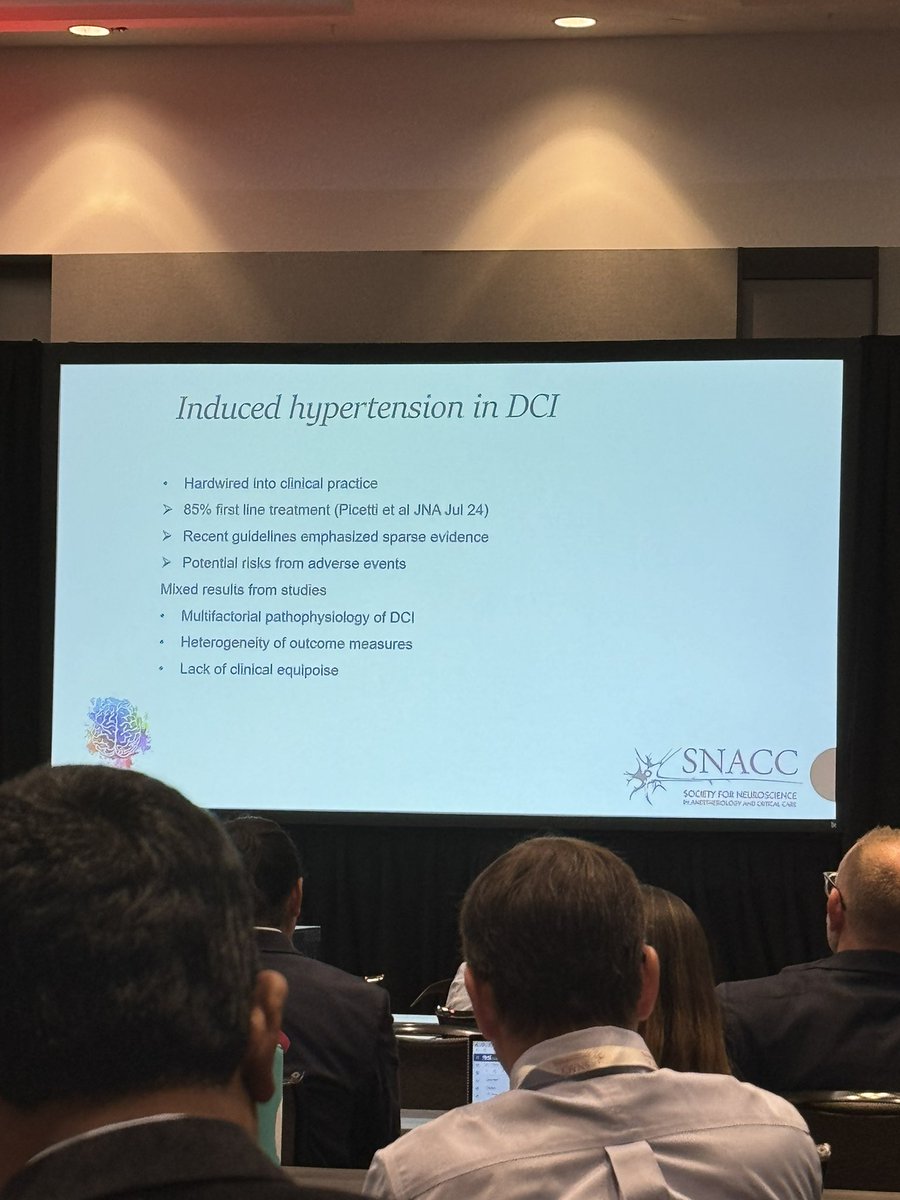 Excellent talk by one of our own <a href="/ureddd/">ugan red</a> on updates on neurocritical care management of SAH. #snacc2024 <a href="/SNACCNeuro/">SNACC</a> #neurocriticalcare