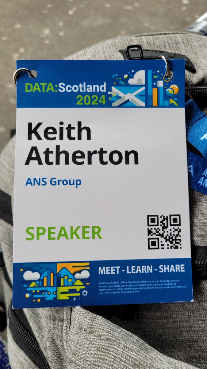 Keith Atherton | Microsoft MVP | MCT | Architect (@mrkeithatherton) on Twitter photo Well, that's a wrap for <a href="/DataScotland/">DATA:Scotland</a> this year!
Massive thanks to the organising team, sponsors, speakers, everyone who came to my session, volunteers, and everyone who attended who made this special π Well, that's a wrap for <a href="/DataScotland/">DATA:Scotland</a> this year!
Massive thanks to the organising team, sponsors, speakers, everyone who came to my session, volunteers, and everyone who attended who made this special π