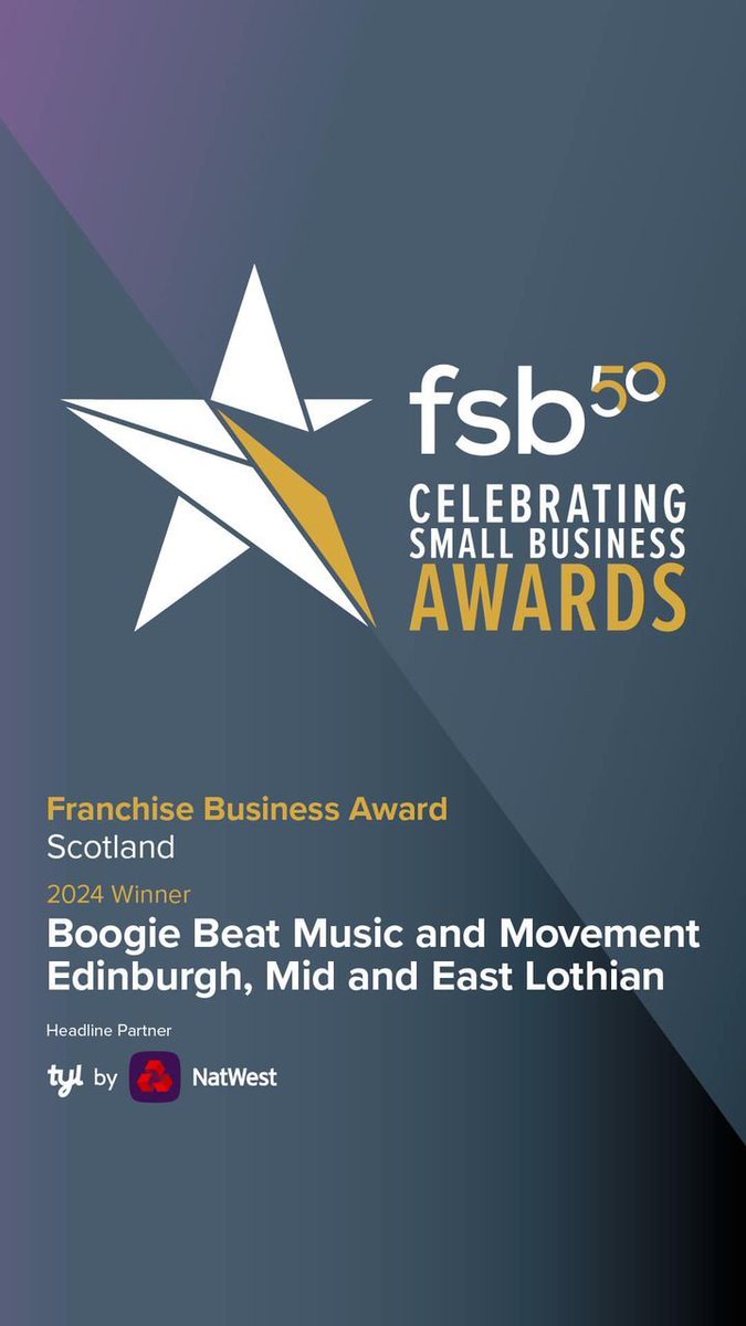 boogiebeatcouk's tweet image. Huge congratulations to Mairi, our franchisee in Boogie Beat Music &amp;amp; Movement Edinburgh, Mid &amp;amp; East Lothian,  Winner of the FSB Scotland Franchise Business Award

 #franchise #workforyourself #activitesforkids #childrensfranchise #edinburgh #fsbawards #winner #franchise #scotland