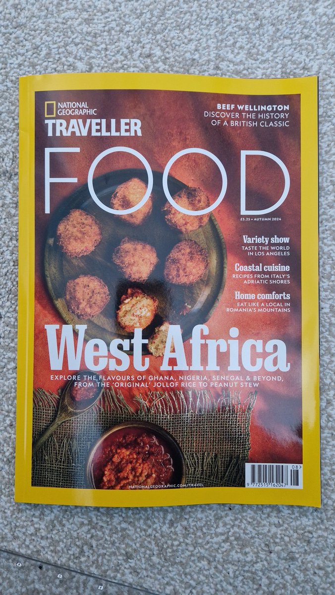 Hey! Dip Your Toes In (@dipyourtoesin) on Twitter photo Just unwrapped the latest FOOD edition from NatGeo Traveller. The West African cuisine section features contributions from
Toyo Odetunde <a href="/toyotastes/">toyotastes</a> 🇳🇬<a href="/LittleBaobabUK/">Little Baobab</a> 🇸🇳 <a href="/ZoeAdjonyoh/">Zoe Adjonyoh #badassery101</a> 🇬🇭, Maria Bradford 🇸🇱 and Akara London.
I'm looking forward to reading this one 😀🥕🍍🌶 😋 Just unwrapped the latest FOOD edition from NatGeo Traveller. The West African cuisine section features contributions from
Toyo Odetunde <a href="/toyotastes/">toyotastes</a> 🇳🇬<a href="/LittleBaobabUK/">Little Baobab</a> 🇸🇳 <a href="/ZoeAdjonyoh/">Zoe Adjonyoh #badassery101</a> 🇬🇭, Maria Bradford 🇸🇱 and Akara London.
I'm looking forward to reading this one 😀🥕🍍🌶 😋