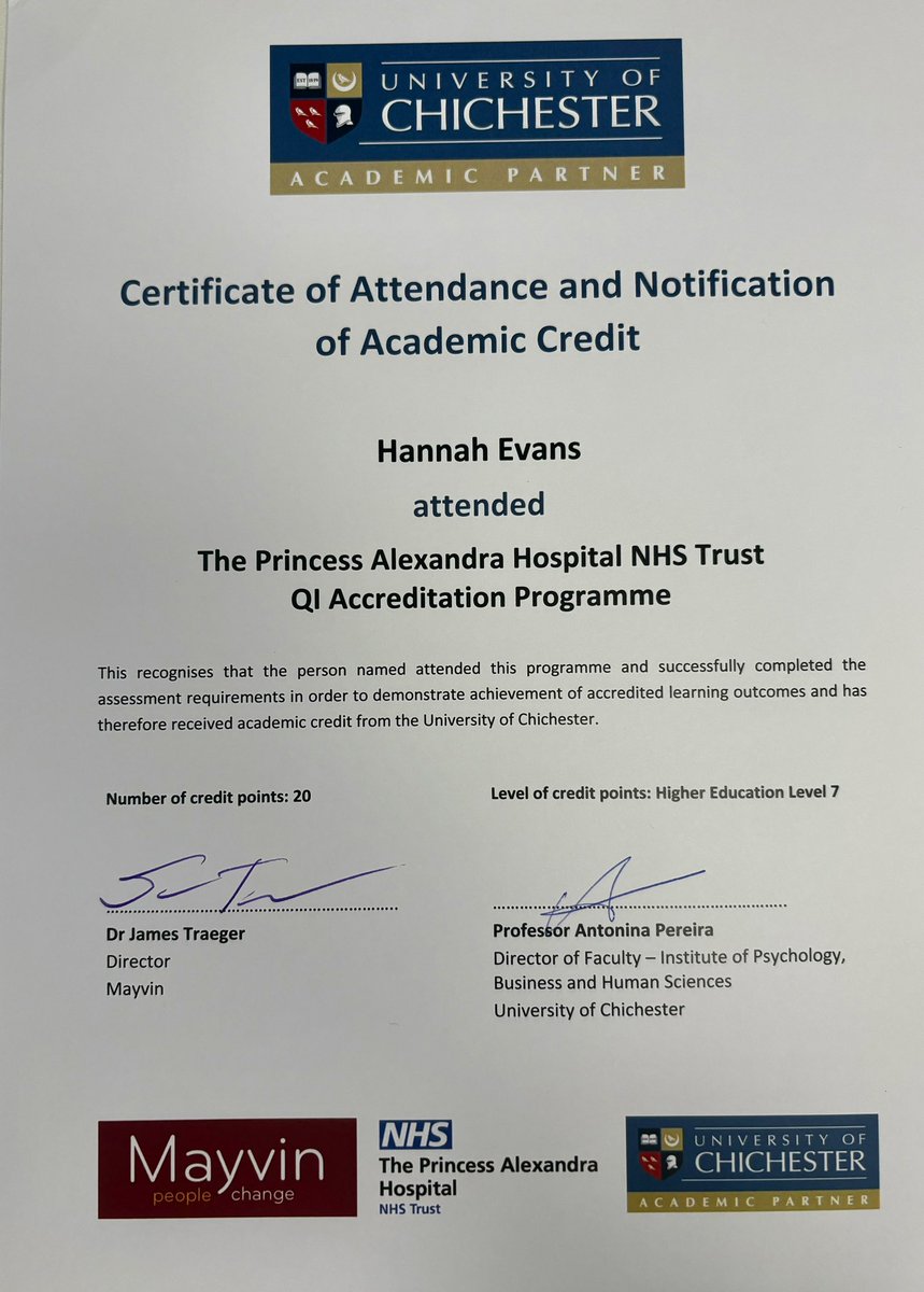 ๐ค๐๐ฎ๐น๐ถ๐๐ ๐๐ถ๐ฟ๐๐ ๐ง๐ฒ๐ฎ๐บ (@qualityfirstpah) on Twitter photo This afternoon, some of our people that completed the post-graduate QI Accreditation Programme received their certificates from <a href="/chiuni/">University of Chichester</a>. Members of our executive team handed them out & are now heading out to clinical areas to have improvement conversations with people #QIWeek2024 This afternoon, some of our people that completed the post-graduate QI Accreditation Programme received their certificates from <a href="/chiuni/">University of Chichester</a>. Members of our executive team handed them out & are now heading out to clinical areas to have improvement conversations with people #QIWeek2024