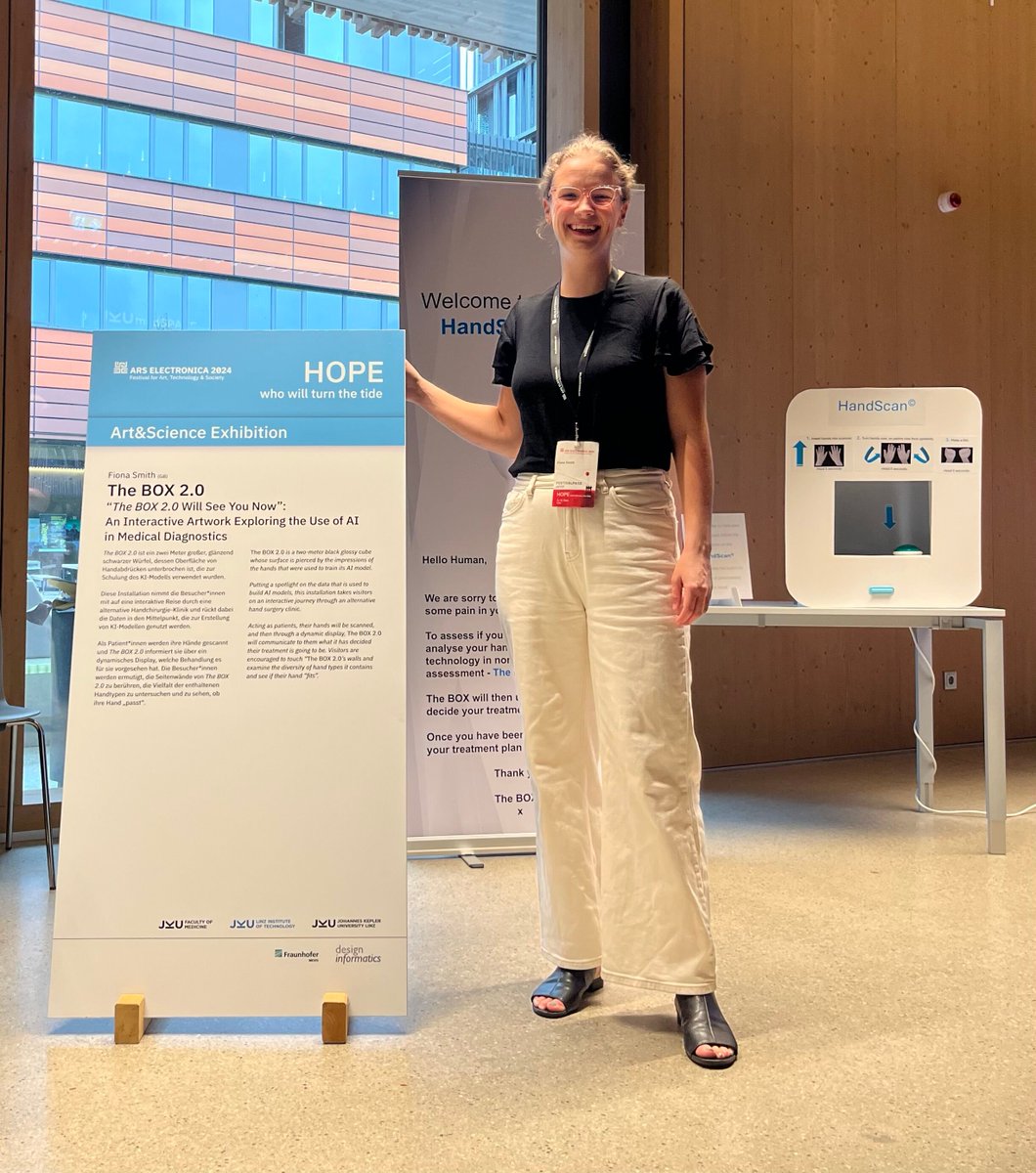As part of our Outreach Programme, Fiona Smith's amazing art installation at ARS Electronica Festival for Art, Technology and Society in Linz was, to quote a visitor, "a beautiful balance between the hard data and the softer human elements.."