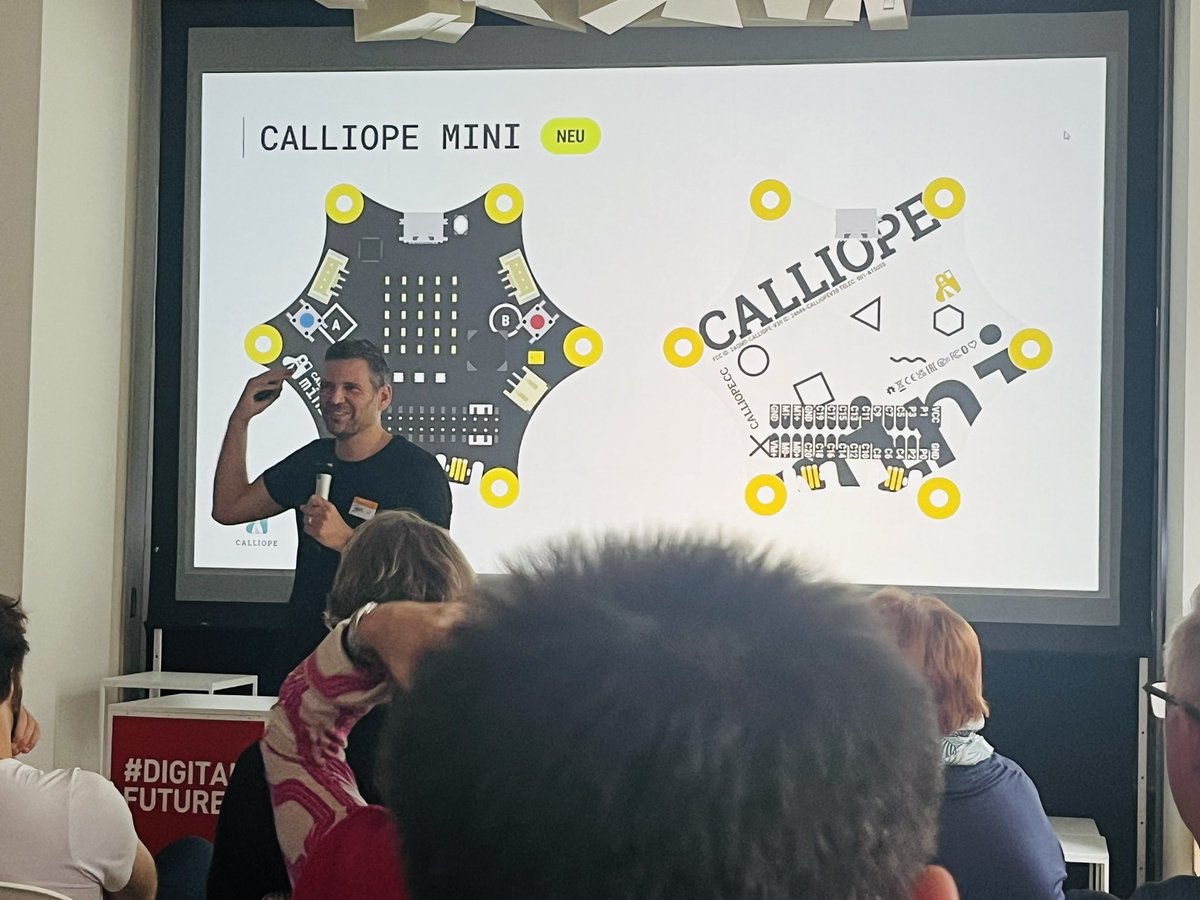 Roland Schulz 🕹️⚡️🤖🎮👾 (@r_schulz_maker) on Twitter photo Was für ein schöner Tag in Berlin. Mit <a href="/CalliopeMini/">Calliope</a> zum #CalliopeTag .Viele interessante Themen, Vorträge, Workshops und Gespräche mit netten Leuten. Digitale Bildung mit dem Calliope Mini im #Informatikunterricht und fächerübergreifenden Einsatz. #MINT #Programming #Robotics Was für ein schöner Tag in Berlin. Mit <a href="/CalliopeMini/">Calliope</a> zum #CalliopeTag .Viele interessante Themen, Vorträge, Workshops und Gespräche mit netten Leuten. Digitale Bildung mit dem Calliope Mini im #Informatikunterricht und fächerübergreifenden Einsatz. #MINT #Programming #Robotics