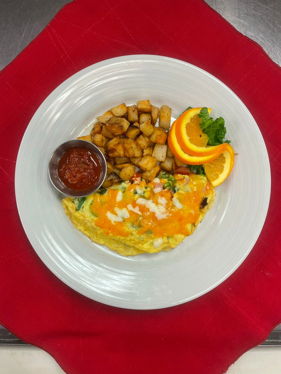 Heading into the weekend with a fun omelet station!

#NursingHome #Healthcare #FoodService