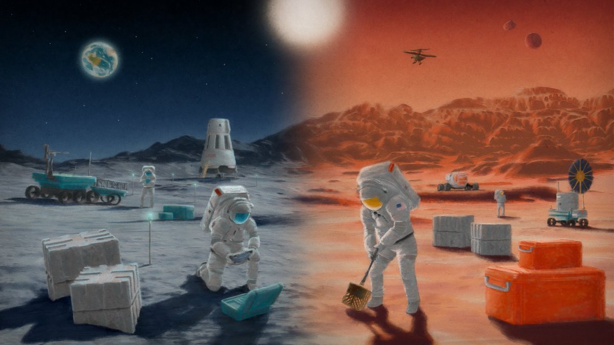 Artists: what does your vision of the future look like?

Share your vision of astronauts exploring deep space in the <a href="/NASA/">NASA</a> Moon to Mars Architecture Art Challenge.  Winners will receive a portion of a $10,000 challenge purse. Submissions close Oct. 31: nasa.yet2.com