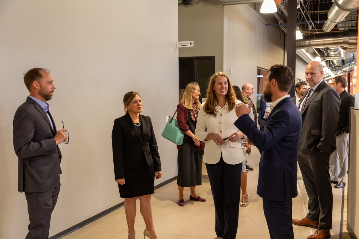 Katy Kale (@gsa_katy) on Twitter photo Proud to cut the ribbon of Building 48 at the Denver Federal Center! Thanks to <a href="/USGSA/">GSA</a>'s partnership w/<a href="/Interior/">US Department of the Interior</a>, & the @US_GSAR8 team, this former <a href="/USNatArchives/">U.S. National Archives</a> warehouse is now a LEED Gold, all-electric, #sustainable office space supporting nearly 800 employees & saving $6M. Proud to cut the ribbon of Building 48 at the Denver Federal Center! Thanks to <a href="/USGSA/">GSA</a>'s partnership w/<a href="/Interior/">US Department of the Interior</a>, & the @US_GSAR8 team, this former <a href="/USNatArchives/">U.S. National Archives</a> warehouse is now a LEED Gold, all-electric, #sustainable office space supporting nearly 800 employees & saving $6M.