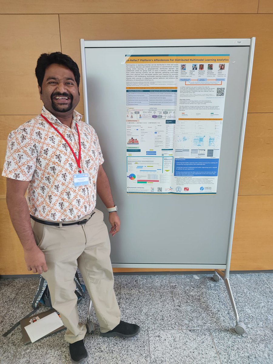 Poster paper "LA-ReflecT platform’s affordances for distributed multimodal learning analytics" #CollabTech24 repositori.upf.edu/handle/10230/6…