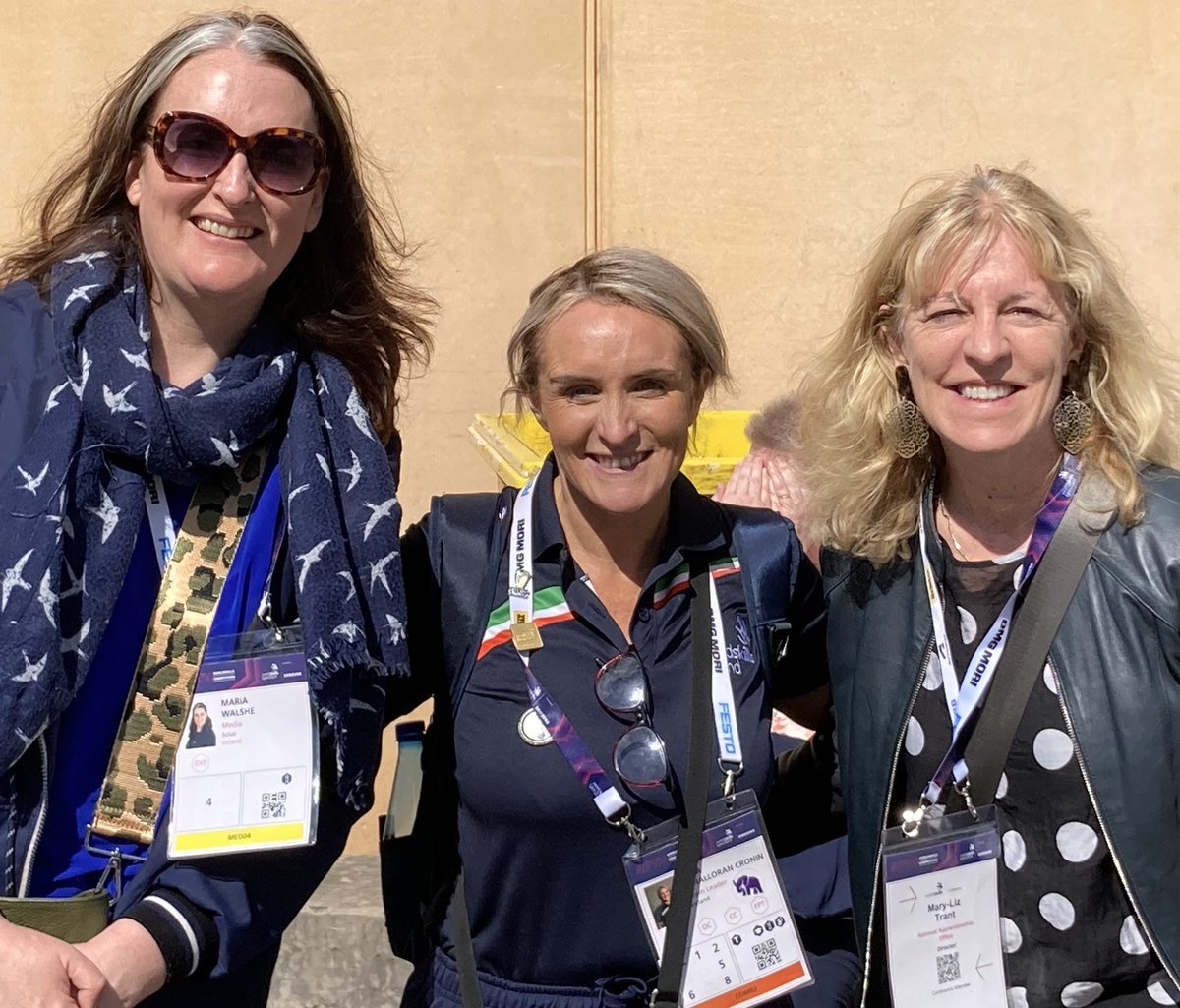 Delighted to meet <a href="/WorldSkillsIE/">WorldSkills Ireland</a> team leader Tara O’Halloran Cronin today in Lyon, the Ireland flag flying high! ☘️🇮🇪 <a href="/apprenticesIrl/">Apprenticeship Irl</a> <a href="/SOLASFET/">SOLAS</a> <a href="/hea_irl/">HEA</a>