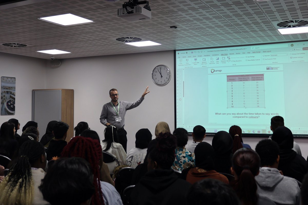 The Sixth Form Bolton (@thesixthformb6) on Twitter photo Thanks to Andrew Birch from <a href="/Advanced_Maths/">AMSP - Advanced Mathematics Support Programme</a> who spoke to our 1st-yr Core Maths students today. The qualification gives them the chance to extend their mathematic skills beyond GCSE and gain the equivalent of half an A Level.
Learn more about Core Maths: bit.ly/3MLteR4 Thanks to Andrew Birch from <a href="/Advanced_Maths/">AMSP - Advanced Mathematics Support Programme</a> who spoke to our 1st-yr Core Maths students today. The qualification gives them the chance to extend their mathematic skills beyond GCSE and gain the equivalent of half an A Level.
Learn more about Core Maths: bit.ly/3MLteR4