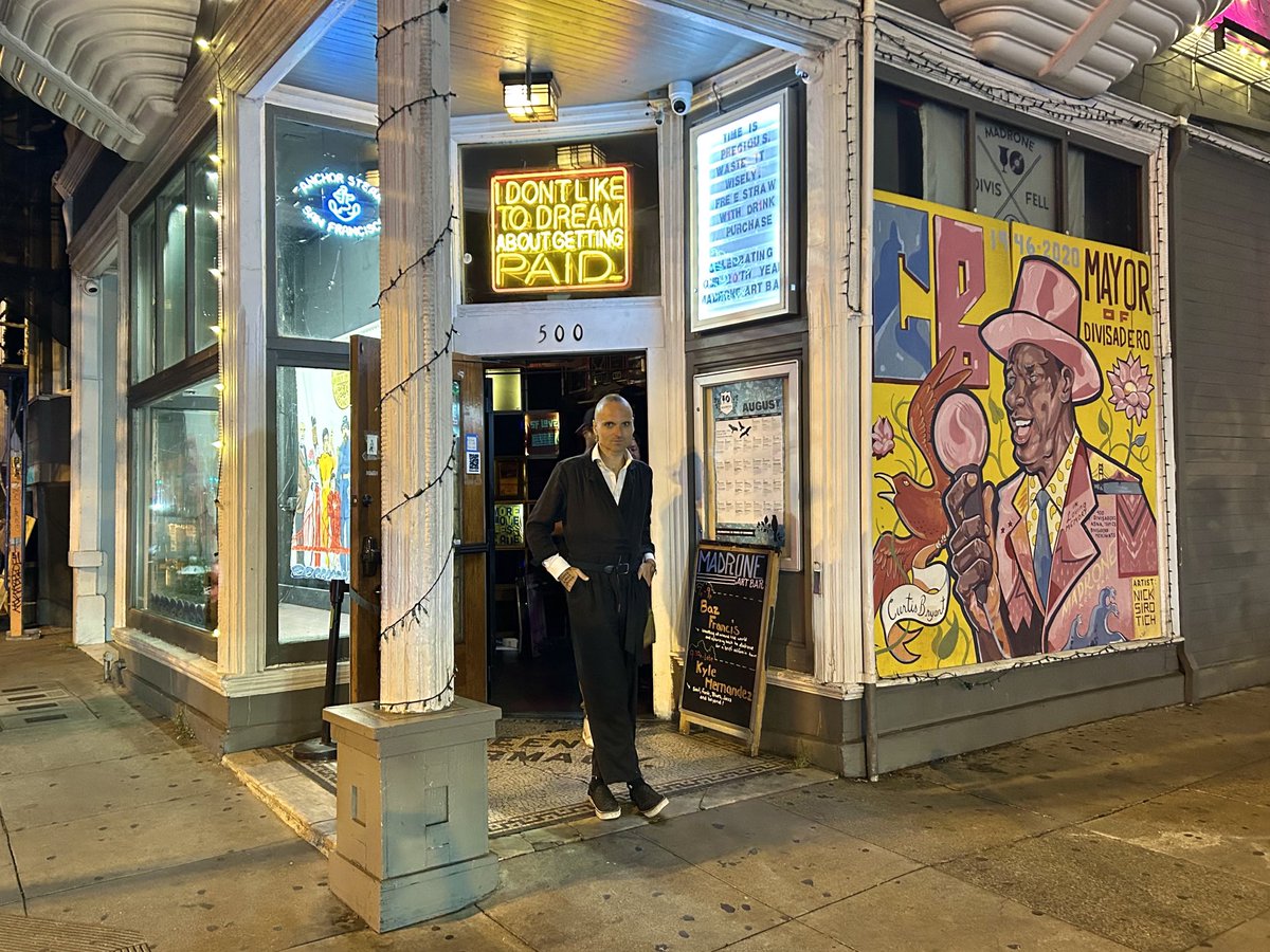 Me after I performed a 2-hour solo show at ⁦<a href="/madroneartbar/">Madrone Art Bar</a>⁩, San Francisco last month.

To book myself or Magic Eight Ball for shows, interviews, radio, filming or recording contributions in any country then e-mail: igetastrangemagic@gmail.com

📸 Picture by Beth Cloutier.