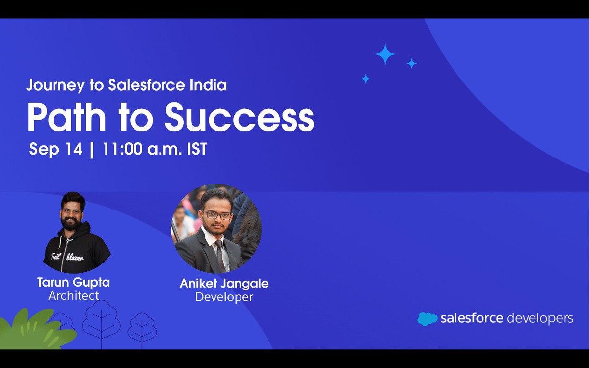 thetarunguptaa's tweet image. Our Path to Success event 🖥️ is happening tomorrow at 11:00 AM for everyone interested in the #Journey2Salesforce Program.

Don&apos;t miss this opportunity to gain valuable insights and take your career to the next level. 🌟

👉 Register : see into comment