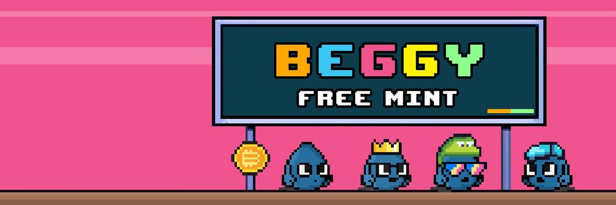 分形上的NFT ,定位是PFP <a href="/Beggy1c/">Beggy 🛢️ Building BTC</a>  亮点当然还包括FreeMint 🔔

从9月推特上线吸引了超过5,000人,我蹲了一段时间没透露太多内容，挺神秘的 BEGGY

带幽默嘲讽色彩文化 很适合西方文化fomo，感觉能火的，看看呼声高的话近期我会尽量对接点WL 给大家体会下FreeMint的快乐

"Let's Beggy "🤣🤣🤣🤣🤣🤣