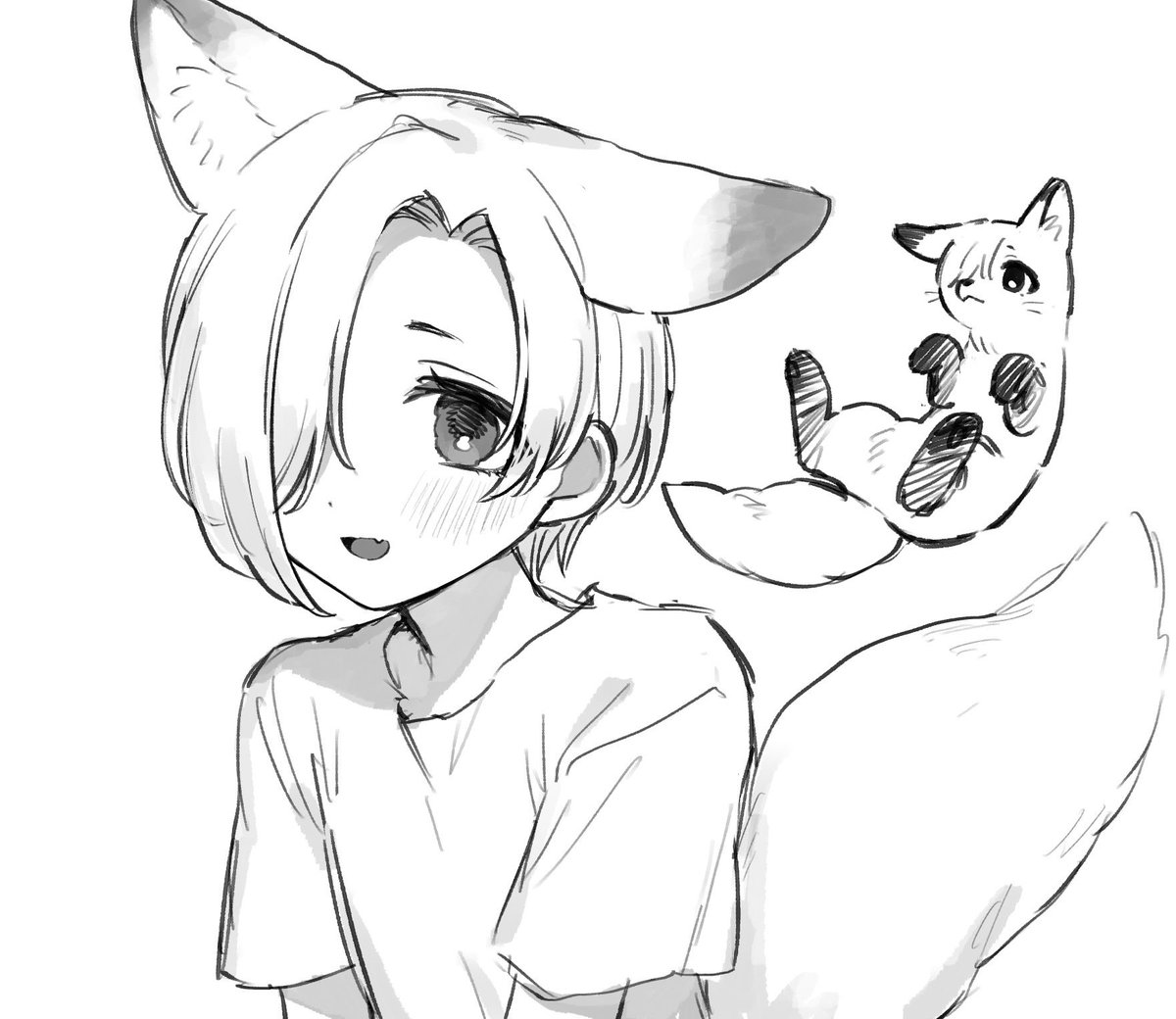 白坂小梅 「いいね」|ちよこのイラスト