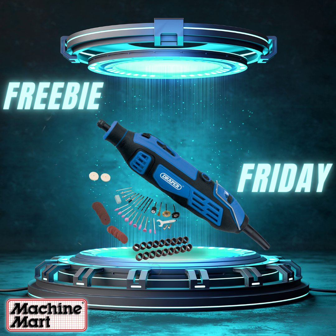 MachineMartUK's tweet image. It’s #FreebieFriday once again! This week, you have the chance to #WIN a DRAPER MT180D111 180W 113-PIECE ROTARY MULTI TOOL &amp;amp; KIT. To enter, just follow us and retweet this post. Don’t miss out—the #Competition ends on Thursday, September 26th at 3 PM. Terms and conditions apply.
