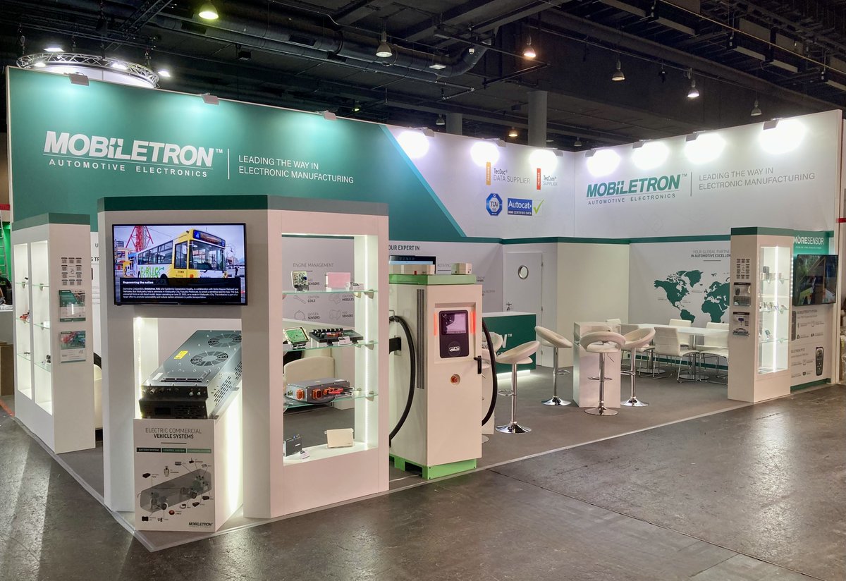 Minerva_Expo's tweet image. One of our stands at the #automechanika show in Frankfurt this week. Last day tomorrow, so swing by and see our fantastic client Mobiletron and their Automotive electronics products in Halle 3.0, stand E11 #standdesign #boothbuilder #tradeshow