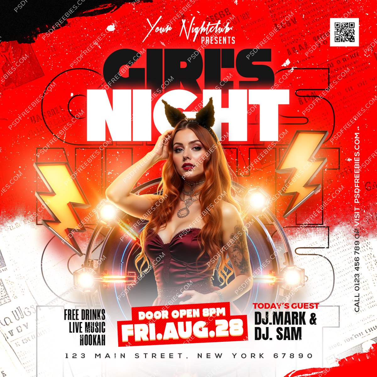 PSDFreebies's tweet photo. Free Girls Night Club Party Post PSD
Download Link >> https://t.co/Q39crCm2EN

#freepsd #psd #photoshop #socialmedia #facebookpost #Instagrampost #partypost #freetemplate #ladiesnight #ladiesparty #instagram #girlsnight #girlsparty https://t.co/58fdGpJArc