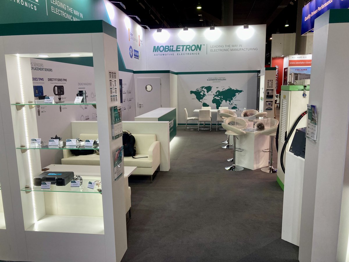 Minerva_Expo's tweet image. One of our stands at the #automechanika show in Frankfurt this week. Last day tomorrow, so swing by and see our fantastic client Mobiletron and their Automotive electronics products in Halle 3.0, stand E11 #standdesign #boothbuilder #tradeshow